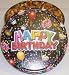 Gourmet Food : Scott's Cakes Garlic Pretzel Nuggets in a Large Happy Birthday Tin