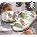 KIDS , Mädchen Sandale, Schmetterling, Decksohle Leder, weiss-multi