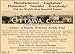 1911 Ad Ottawa Canada Tourists Capitalist Manufacturers - Original Print Ad