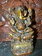 Ganesh Statue-Ganesha Sitting On Rat Base In Brass From India 9 Inches