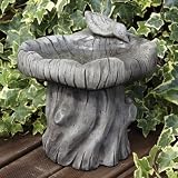 Garden Bird Bath Feeder - Woodlands Stone Birdbath