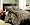 4 PC. BLACK / GOLD REGAL JACQUARD COMFORTER SET W/ MATCHING SHAMS , CALIFORNIA KING