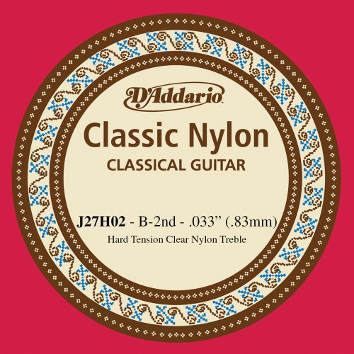 D\'Addario J27H02 Einzelsaite Classic Nylon, Hard Tension,  B-2nd Preisvergleich