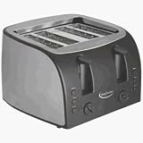 Betty Crocker Appliances BPL-631U Betty Crocker Platinum Stainless Steel 4-Slice Toaster