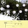 Best Season 477-13 LED-Solarlichterkette "White Ball", 10-teilig, 2,7 m, outdoor, cool wei�