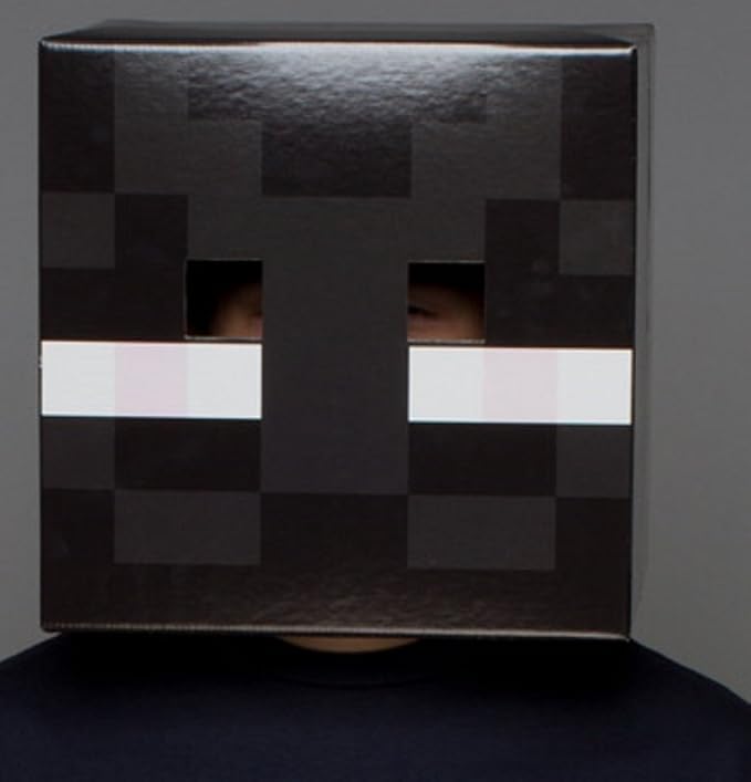 Amazon.com: Minecraft Creeper Enderman Cardboard Mask Mine Craft ...