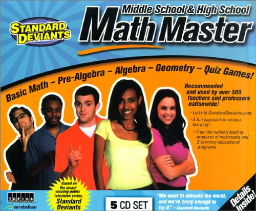 Standard Deviants Middle School and High School Math Master (5 CD-ROM)