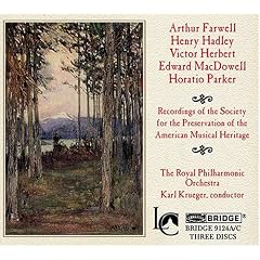 Recordings of The Society for the Preservation of the American Musical Heritage, Royal Philharmonic Orchestra, Karl Krueger, conductor