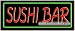 Sushi Bar Neon Sign (13H x 32L x 3D)