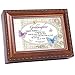 Cottage Garden Goddaughter Woodgrain Inspirational Traditional Music Box Plays Jesus Loves Me