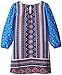 Zunie Little Girls' 3/4 Sleeve Boho Shift Dress