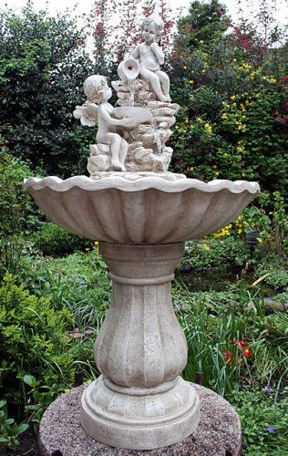 Riesiger Designer Engel-Brunnen Wasserspiel inkl. Pumpe