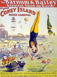 Circus Poster Coney Island Water Carnival Photograph - Beautiful 16"x20" Photographic Print from the Library of Congress Collection