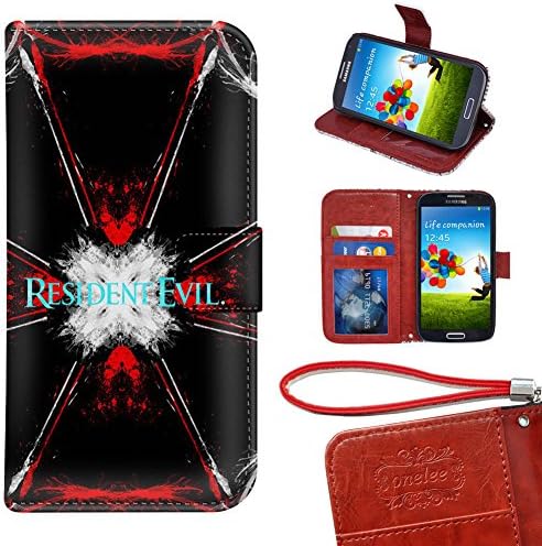 Samsung Galaxy S5 Wallet Case, Twosin - Resident Evil Premium PU Leather Case Wallet Flip Stand Case Cover for Samsung Galaxy S5 with Card Slots