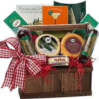 Art of Appreciation Gift Baskets Meat and Cheese Lovers Tote with Smoked Salmon