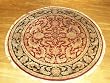 Handmade Round Indian Jaipur Kashan Rug 6'x6'