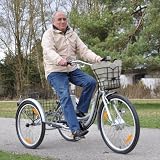 Dreirad mit Pedelec Antrieb f�r Erwachsene. Alu-Rahmen. 3 Gang Nabenschaltung mit R�cktrittbremse. Fahrbereite Lieferung