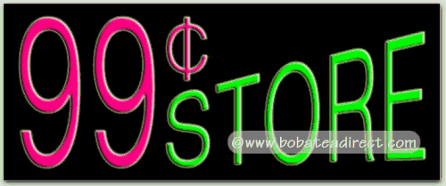 99 Store Neon Sign by Gourmet Food Store