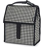 PackIt Freezable Lunch Bag with Zip Closure, Gingham