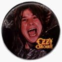 Ozzy Osbourne- Scream (Head Shot) - AUTHENTIC 1980's RETRO VINTAGE 1.25" Button / Pin