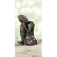 Buddha schlafend schwarz