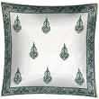 ShalinCraft Throw-Pillow-Covers Asian-Influence Indian-Style Cotton Block Print Square 30x30 Inches