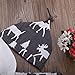 3Pcs Set Newborn Baby Boys Reindeer Long Sleeve Bodysuit Pants Hat Outfits Xmas
