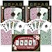 Best Quality Two Sets of CopagT Playing Cards bur/grn + 2012 WSOP Entry