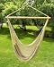 Deluxe Extra Large Tan Rope Hammock Swing Chair 100% Soft Cotton Rope