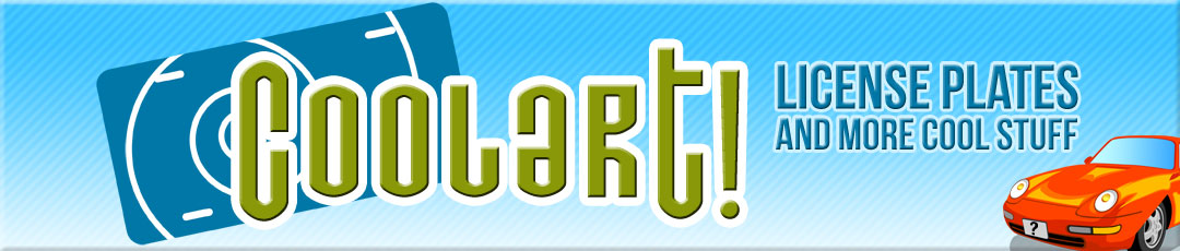 Coolart License Plates