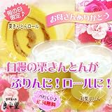 和栗ぷりんと栗きんとんロールセット カーネーション(造花)付 セット 送料無料 母の日ギフト