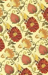 China Decorative Paper- Strawberry Red Flower Sprite 20x30 Inch Sheet