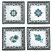 Vera Bradley Java Blue Square Plates set of 4