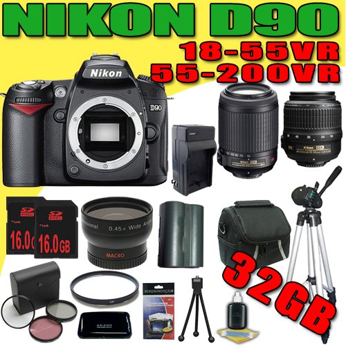 Nikon D90 12.3MP Digital SLR Camera w/ Nikon