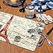 CounterArt Vintage Paris Hardboard Placemat, Set of 2