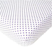 Tadpoles Basics 2-pc. Fitted Crib Sheet Set - Lavender Polka Dot