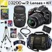 Nikon D3200 24.2 MP CMOS Digital SLR Camera with 18-55mm f/3.5-5.6G AF-S DX VR Lens and Sigma 70-300mm f/4-5.6 SLD DG Macro Lens with built in motor + Nikon EN-EL14 Battery + 32GB Deluxe Accessory Kit
