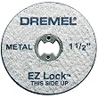 Dremel EZ456 1-1/2-Inch EZ Lock Rotary Tool Cut-Off Wheels for Metal, 5-Pack