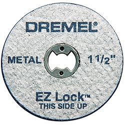 Dremel EZ456 1-1/2-Inch EZ Lock Rotary Tool Cut-Off Wheels for Metal, 5-Pack