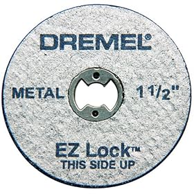 Dremel EZ456 1-1/2-Inch EZ Lock Rotary Tool Cut-Off Wheels for Metal, 5 Pack