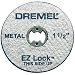 Dremel EZ456 1-1/2-Inch EZ Lock Rotary Tool Cut-Off Wheels for Metal, 5 Pack