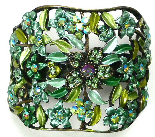 Crystal Flower Hair Holder Barrette YY86900-5