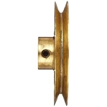 Boston Gear G1218 Grooved Pulley, Fits Round Belts 0.1875" or Smaller, 0.250" Face, Brass