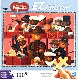 CHARLES WYSOCKI's AMERICANA ES GRASP PUZZLE Bear Train 300 Piece ~ MB PUZZLE