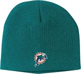 NFL Men's End Zone Uncuffed Knit Hat - K173Z (Miami Dolphins, One Size Fits All)