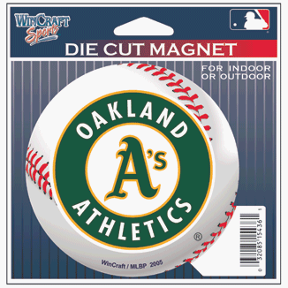 Oakland Athletics A's MLB Car Magnet