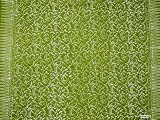 SPRING LEAVES SARONG LIGHT GREEN / WHITE