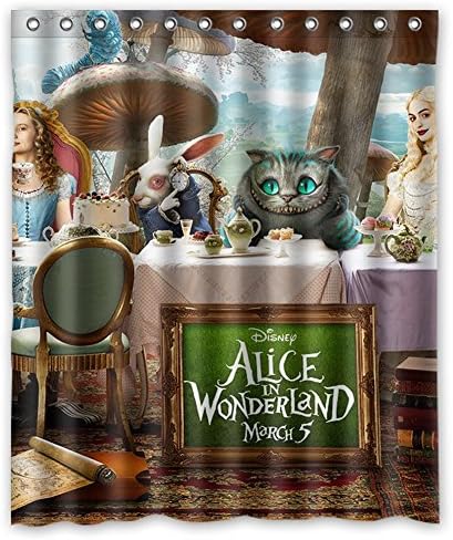 DONGMEN Fast &amp; Furious Custom Alice Through the Looking Glass Fabric Waterproof Polyester Shower curtain for Bathroom 60" x 72"