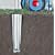 Brabantia Metal Soil Spear 50mm for Advance LOM, yellow plastic cap