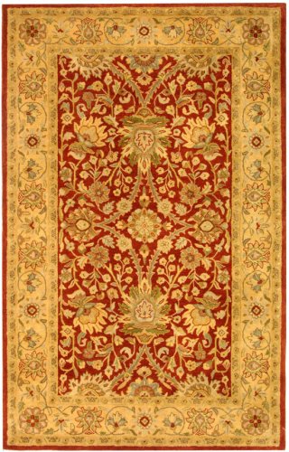 Safavieh Antiquities Collection AT249C Handmade Rust and Gold Hand-spun Wool Area Runner, 2-Feet 3-Inch by 12-Feet On Sale